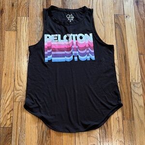 Peloton Chasor Black graphic print Tank Top